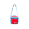 CONSERV BOLSA IGLOO  9LAT RETRO SQUARE LUNCH SN-BLU 1P 63083