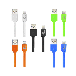 CABLE LIGHTNING XTG-236 XTECH ON-THE-GO 1M BLA/NEG/VER/AZU/NAR UNIDAD