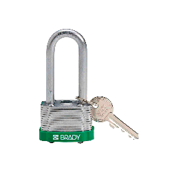 BRADY CANDADO ARCO ACERO CUERPO ACERO VERDE ARCO 58 MM (143142)
