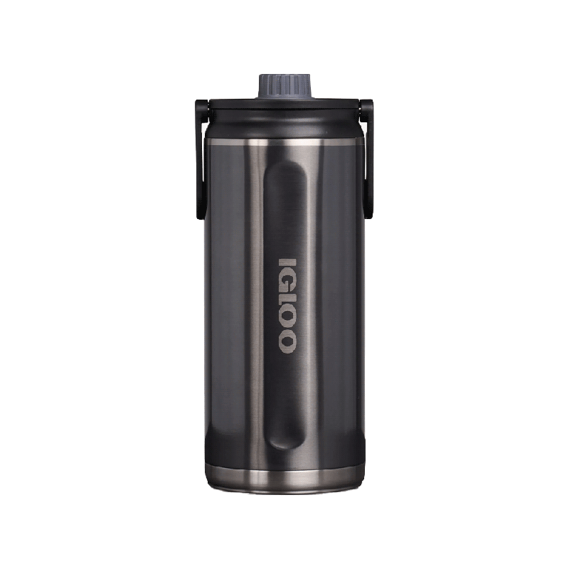BOTELLA IGLOO  2.4L SSTL CHUG BTL NEGRO CARBONITE C/MANIJA 4P 71101
