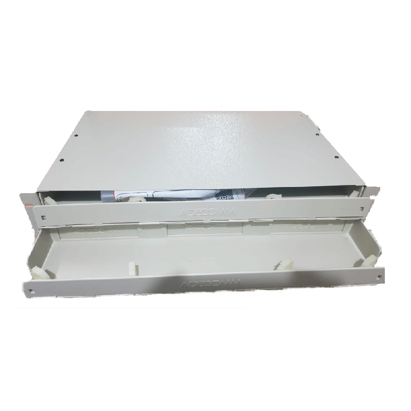 BANDEJA FIBRA O. 48 PELOS 2U 19" P/6 MODULOS LGX ADECOMM