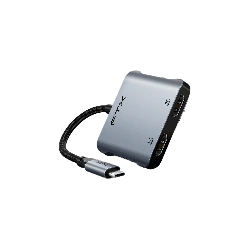 ADAP USB-C/4 EN 1 2HDMI/USB-A/USB-C FTX-CM2H8K-AG 8K/GRIS 115588