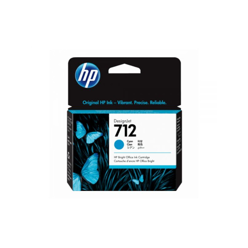 TINTA HP 3ED67A 712 CYAN 29ML T250