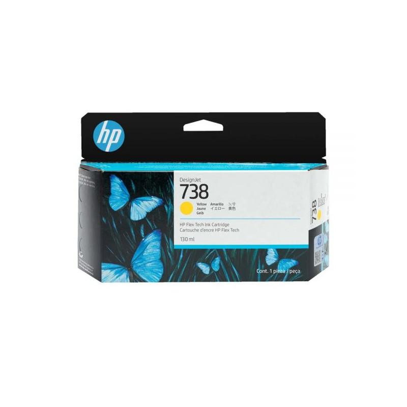 TINTA HP 498N7A 738 YELLOW 130ML TT850