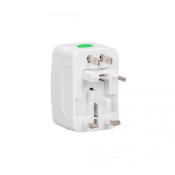 ADAPTADOR ARG-AC-0297WT DE VIAJE UNIVERSAL