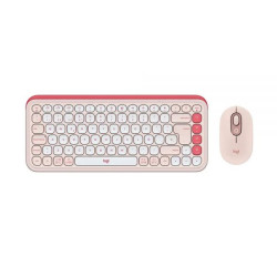TECLADO LOGIT 920-013053 POP ICON COMBO WIR ROSA