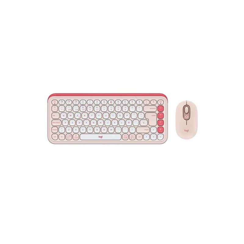 TECLADO LOGIT 920-013053 POP ICON COMBO WIR ROSA