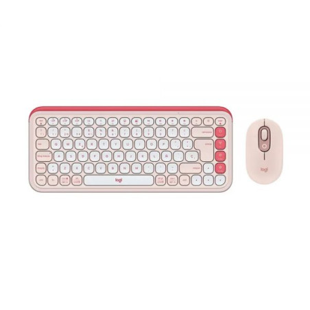 TECLADO LOGIT 920-013053 POP ICON COMBO WIR ROSA