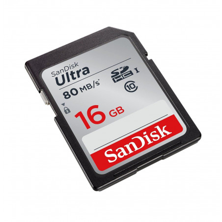 MEMORIA SD 16GB SANDISK 80MBS CLAS10