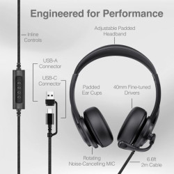 AURI ARG-HS-2600BK TIPO-C NEGRO