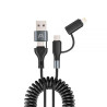 CABLE ARG-CB-0071BK USB-A/TYPE-C 1.5M