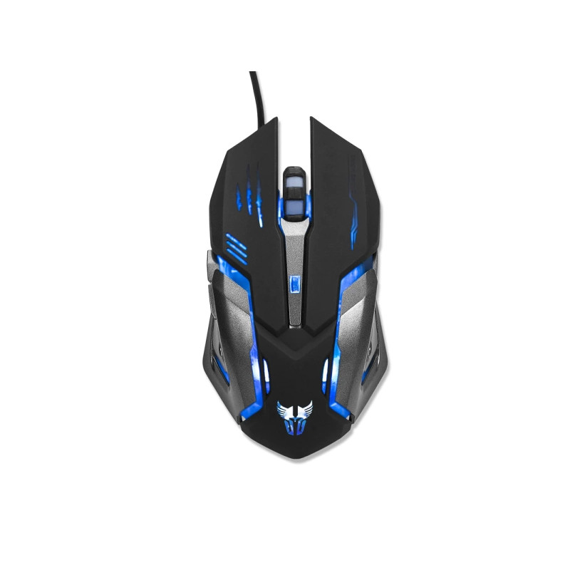 MOUSE ARG-MS-2040BK MS40 GAMING NEGRO/AZUL