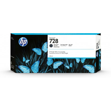 TINTA HP 728 F9J68A 300ML NEGRO MATTE