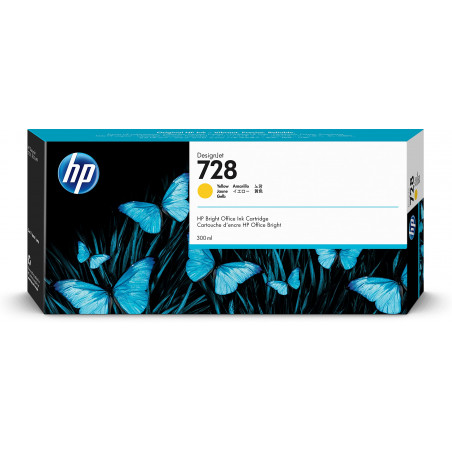 TINTA HP 728 F9K15A 300ML YELLOW