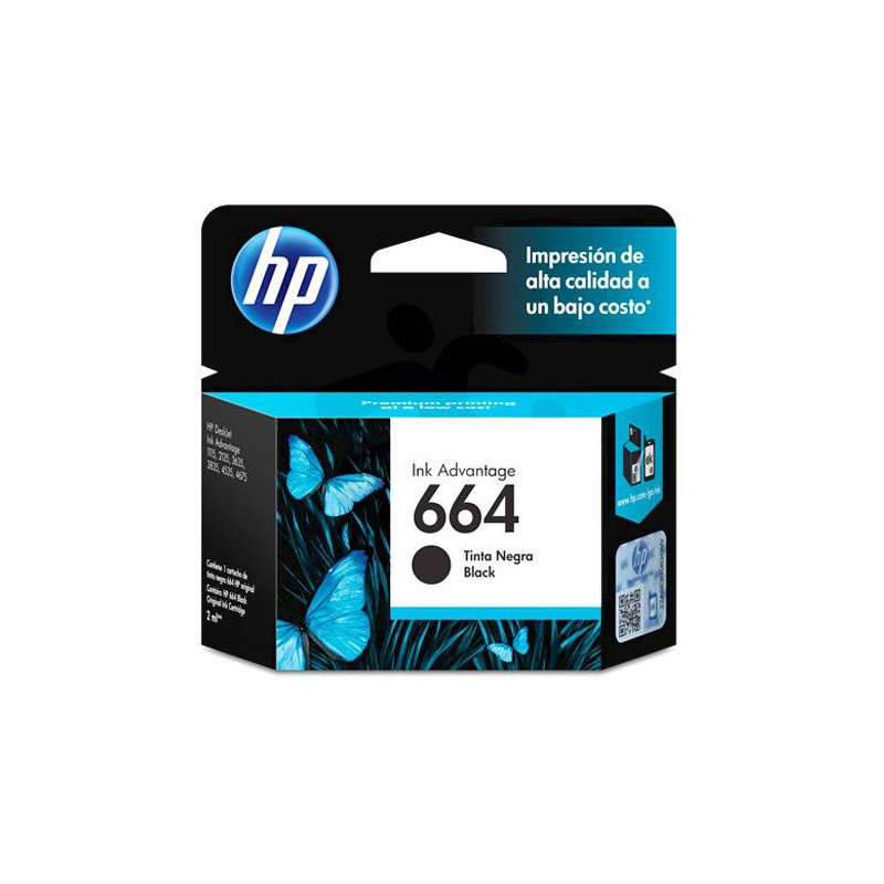 TINTA HP CF6V29AL 664 NEGRO