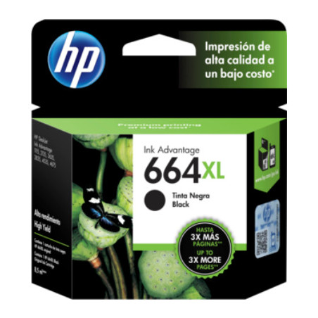 TINTA HP CF6V31AL 664XL NEGRO