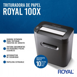 TRITURADORA DE PAPEL ROYAL 100X