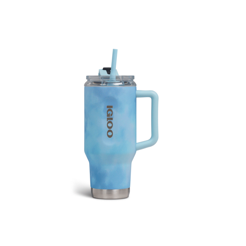 VASO TERM IGLOO 950ML SSTL TRVL MUG ICE DYE C/PAJITA AZUL 4P 71309 VASO TERM IGLOO 950ML SSTL TRVL MUG ICE DYE C/PAJITA AZUL 4P 71309