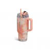VASO TERM IGLOO  950ML SSTL TRVL MUG ICE DYE C/PAJITA NARANJA 4P 71312