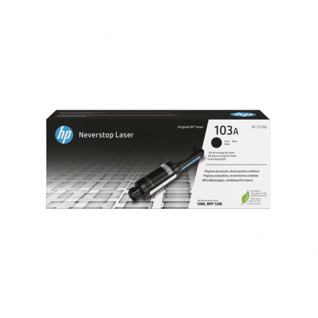 TONER HP  103A NEGRO W1103A 1000/MFP 1200 RECARGA NEVER STOP