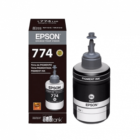 TINTA EPSON T774 120 NEGRO M100/M105/M200/M205 T774120-AL 140ML