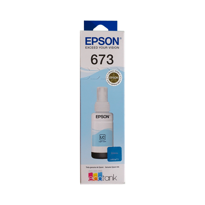 TINTA EPSON T673 520 LIGHT CIANO L8XX T673520-AL 70ML TINTA EPSON T673 520 LIGHT CIANO L8XX T673520-AL 70ML