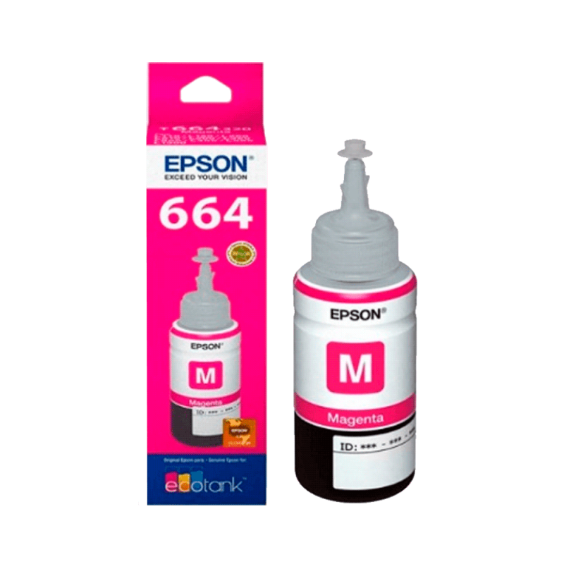 TINTA EPSON T664 320 MAGENTA L1XX/L2XX/L3XX/L5XX T664320-AL 70ML TINTA EPSON T664 320 MAGENTA L1XX/L2XX/L3XX/L5XX T664320-AL 70ML