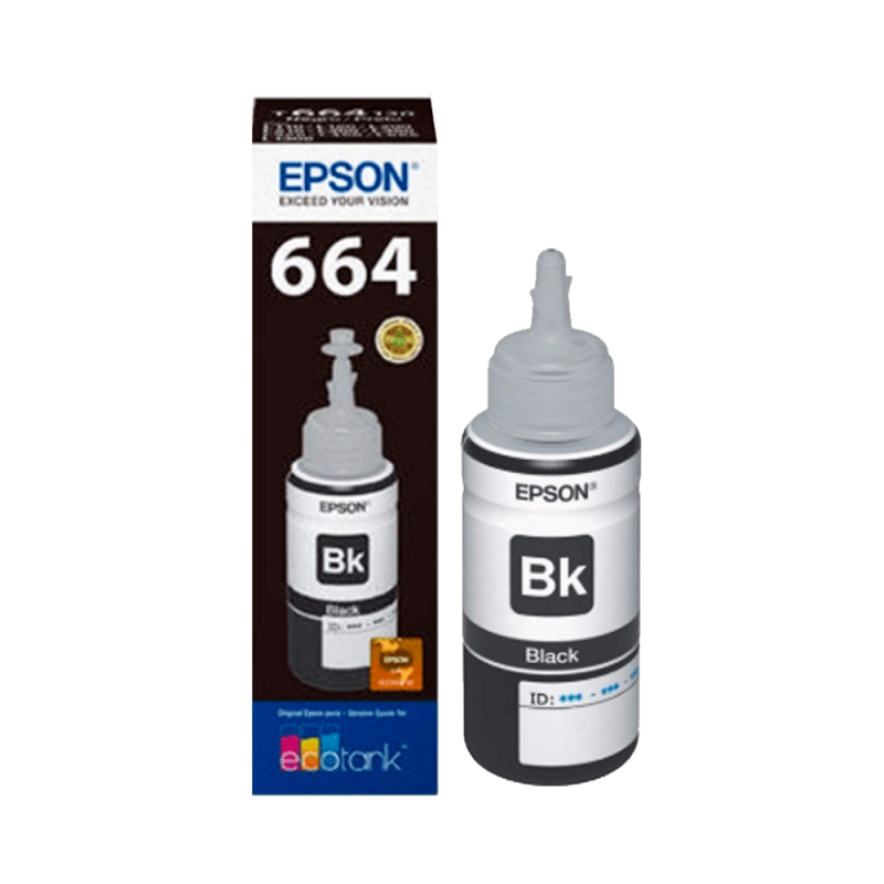 TINTA EPSON T664 120 NEGRO L1XX/L2XX/L3XX/L5XX T664120-AL 70 ML TINTA EPSON T664 120 NEGRO L1XX/L2XX/L3XX/L5XX T664120-AL 70 ML