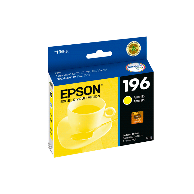 TINTA EPSON EXPRESSION T196420-AL AMARILLO P/XP-20-10X-20X-401/WF25XX