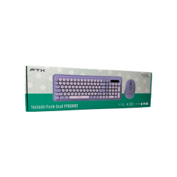 TECLADO+MOUSE WIR/BT FTXGK02 NUM/ESP/LILA 106111