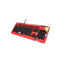 TECLADO USB XTECH XTK-M401IM IRON MAN ESP/ROJO/MULTIMEDIA PSJ