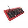 TECLADO USB XTECH XTK-M401IM IRON MAN ESP/ROJO/MULTIMEDIA PSJ