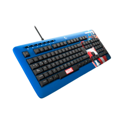 TECLADO USB XTECH XTK-M401CA CAPITAN AMERICA ESP/AZUL/MULTIMEDIA PSJ