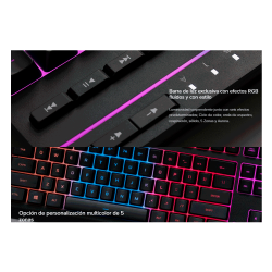 TECLADO USB GAMER HYPX HX-KB5ME2-LA ALLOY CORE RGB/ESP