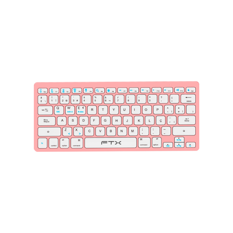 TECLADO BT FTXB1000 ULTRA SLIM POR/ROSA 099543 TECLADO BT FTXB1000 ULTRA SLIM POR/ROSA 099543