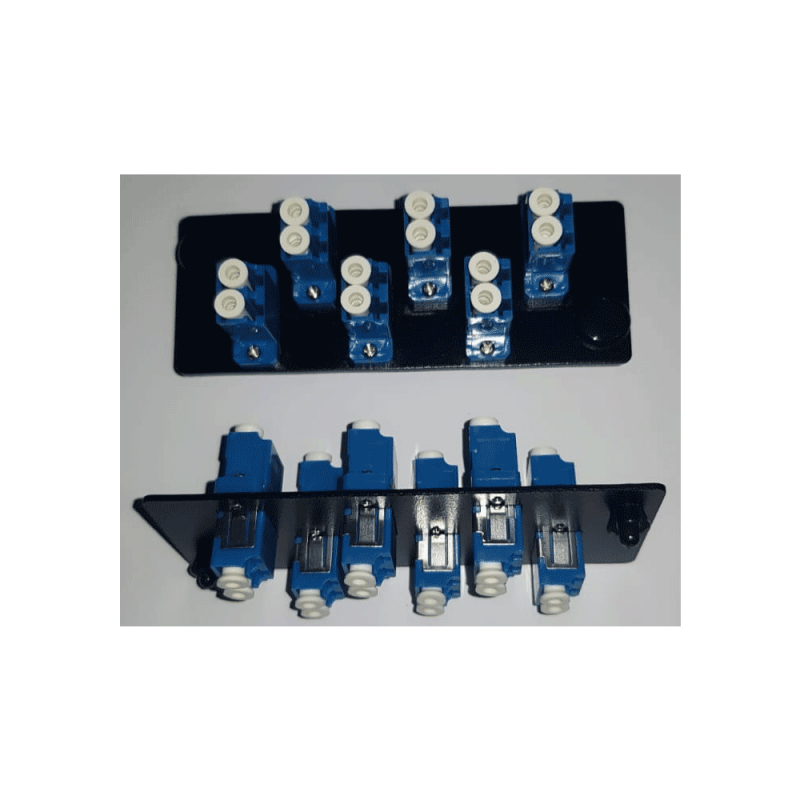 PANEL ADAPTADOR FIBRA O. DUPLEX  X6 LC-UPC SM 12P LP-F1716CBKS11 LANPR