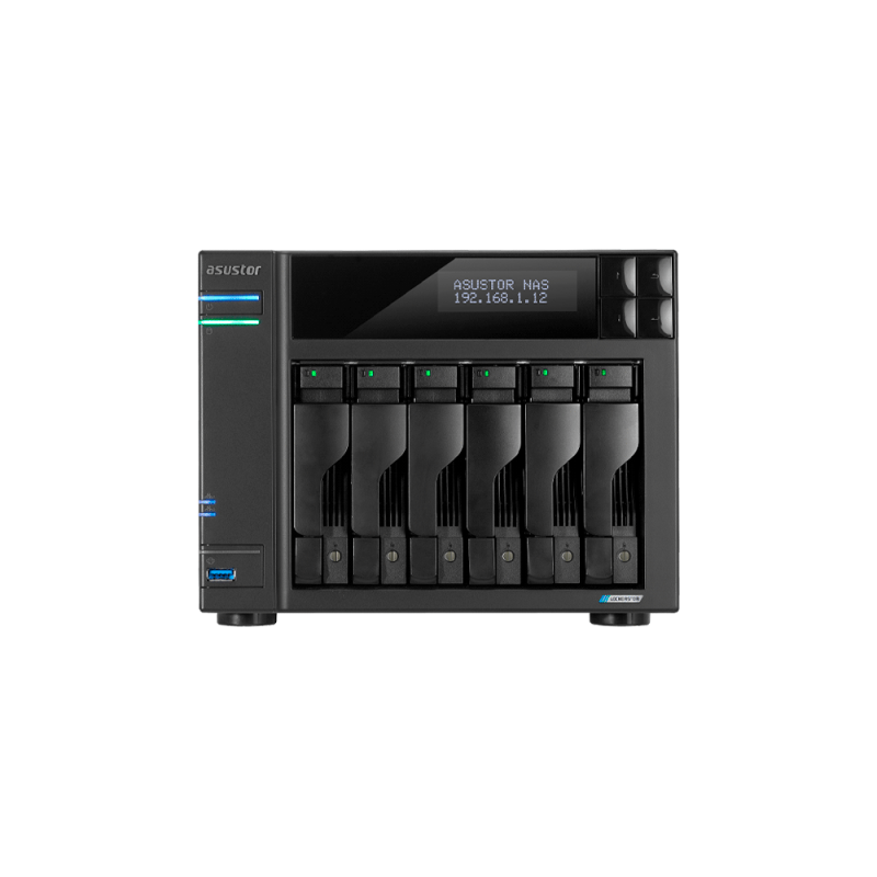 NAS ASUSTOR AS6706T QC 2.0/6BAY/8GB/4 M.2/2-GBLAN/HDMI/2USB3.2 NAS ASUSTOR AS6706T QC 2.0/6BAY/8GB/4 M.2/2-GBLAN/HDMI/2USB3.2