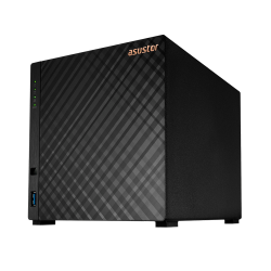 NAS ASUSTOR AS1104T QC 1.4/4BAY/1G/2.5-GBLAN/2USB32/HD35