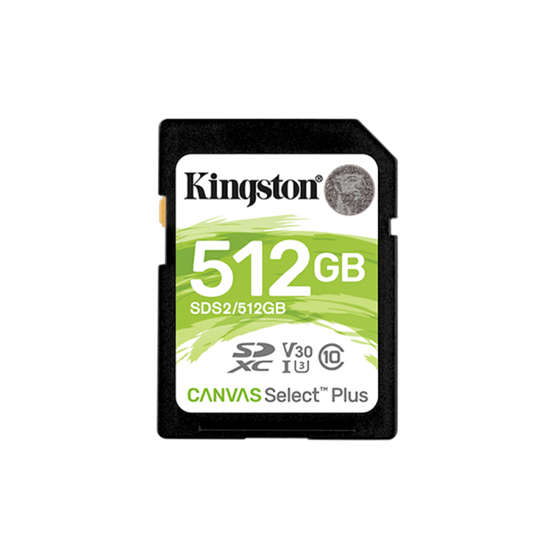 MEM SD KINGSTON 512GB SDS2/512GB 100 CANVAS SELECT PLUS SDXC CLASS 10 MEM SD KINGSTON 512GB SDS2/512GB 100 CANVAS SELECT PLUS SDXC CLASS 10