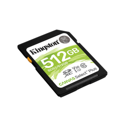 MEM SD KINGSTON 512GB SDS2/512GB 100 CANVAS SELECT PLUS SDXC CLASS 10
