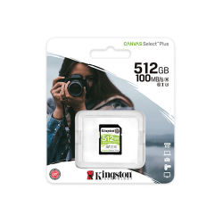 MEM SD KINGSTON 512GB SDS2/512GB 100 CANVAS SELECT PLUS SDXC CLASS 10