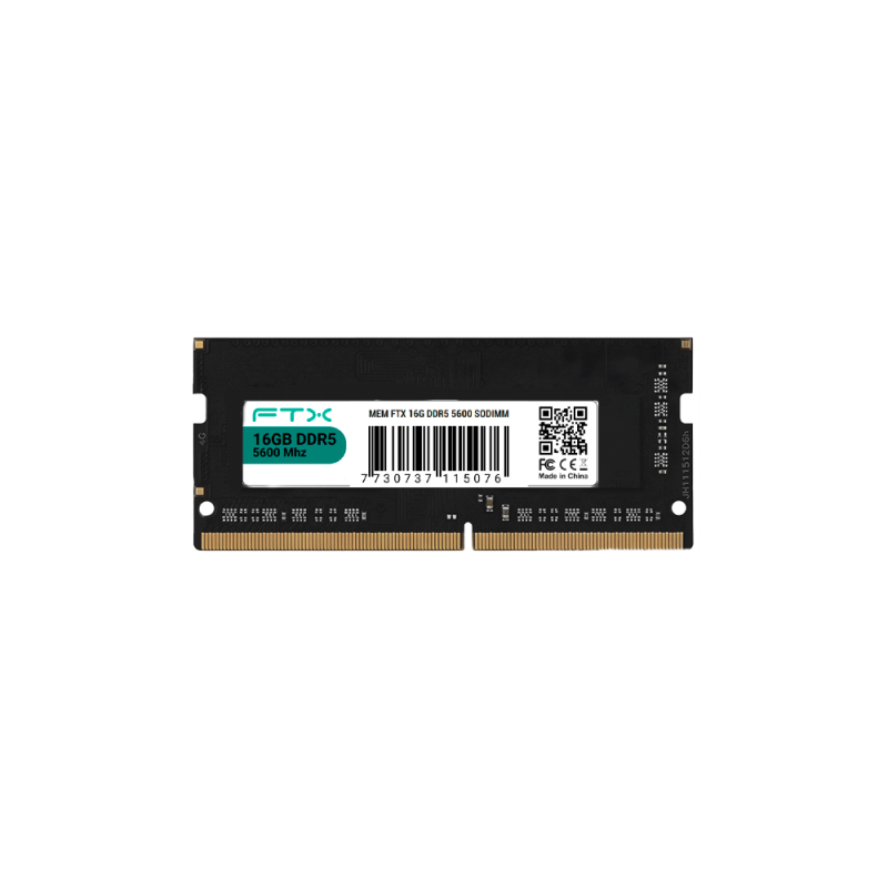 MEM P/NB DDR5 16G 5600 FTX 115076 1 A¥O GARANTIA MEM P/NB DDR5 16G 5600 FTX 115076 1 A¥O GARANTIA