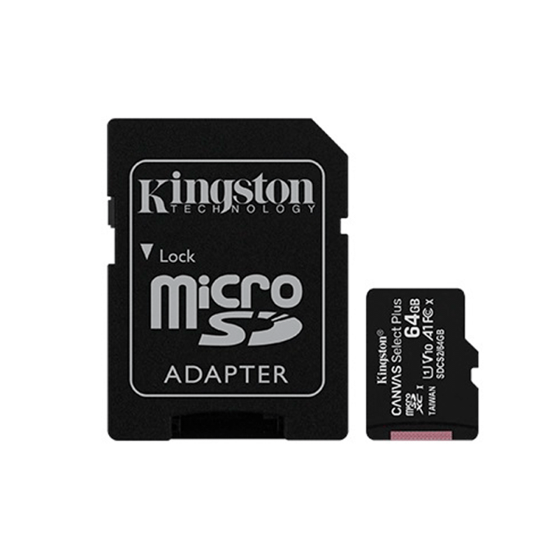 MEM MICRO SD KINGSTON  64GB SDCS2/64GB 100/85 CANVAS SELECT PLUS C/ADA
