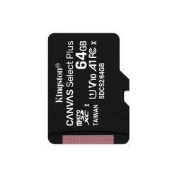 MEM MICRO SD KINGSTON  64GB SDCS2/64GB 100/85 CANVAS SELECT PLUS C/ADA