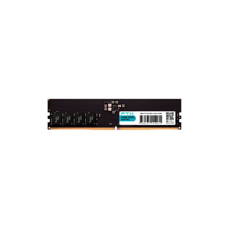 MEM DDR5 16G 5200 FTX 114970 1 A¥O GARANTIA MEM DDR5 16G 5200 FTX 114970 1 A¥O GARANTIA