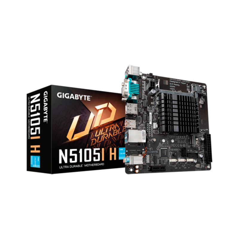 MB+CPU N5105I H GIGABYTE CEL 1.0/V/S/R/HDMI/DP/COM/DDR4/USB3.2/MITX MB+CPU N5105I H GIGABYTE CEL 1.0/V/S/R/HDMI/DP/COM/DDR4/USB3.2/MITX