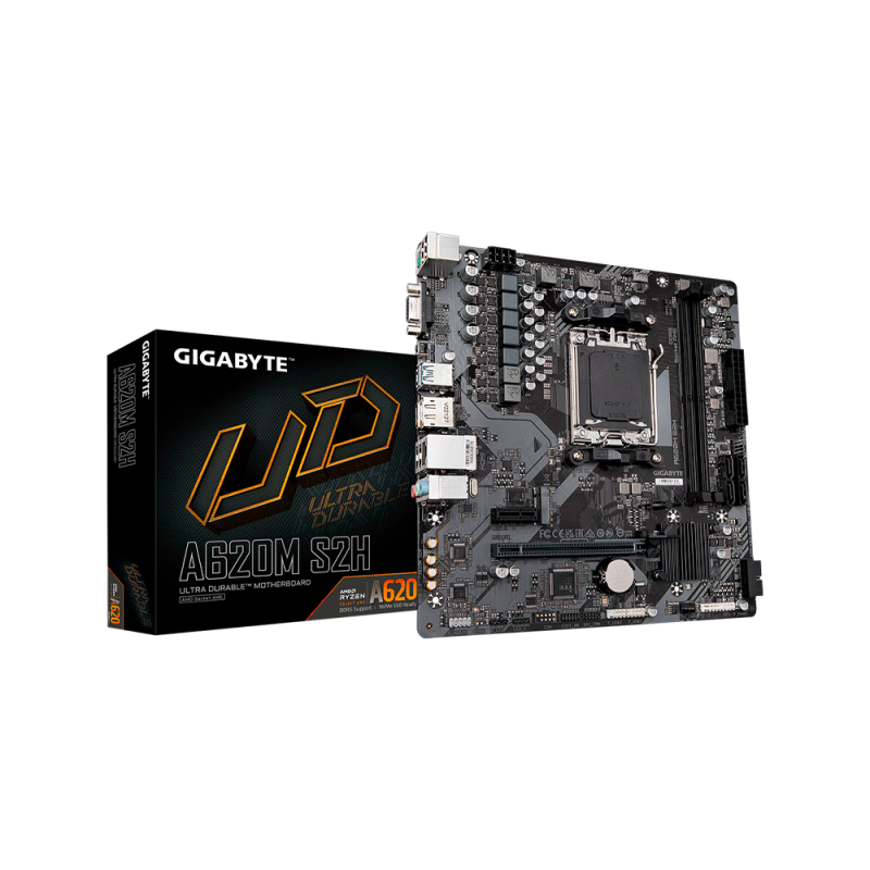 MB AM5 A620M S2H DDR5 GIGABYTE V/S/R/HDMI/DP/M2/USB3.2/MATX MB AM5 A620M S2H DDR5 GIGABYTE V/S/R/HDMI/DP/M2/USB3.2/MATX