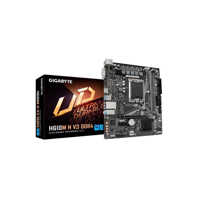 MB 1700 H610M H V3 DDR4 GIGABYTE V/S/R/HDMI/M2/USB3.2/MATX MB 1700 H610M H V3 DDR4 GIGABYTE V/S/R/HDMI/M2/USB3.2/MATX