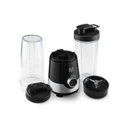 LICUADORA SHAKE 300W 220V 3 VELOCIDADES C/02 VASOS GO014 MULTILASER