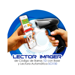 LECTOR 1D IMAGER USB MAN/AUT C/BASE NEGRO SCI150 3NSTAR
